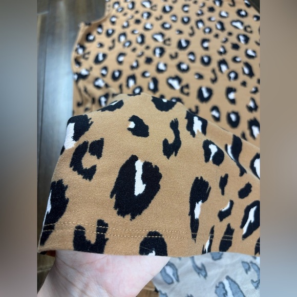 Pink Rose size S Mock Neck Animal Leopard Print Tank Sleeveless Dress - Picture 7 of 8